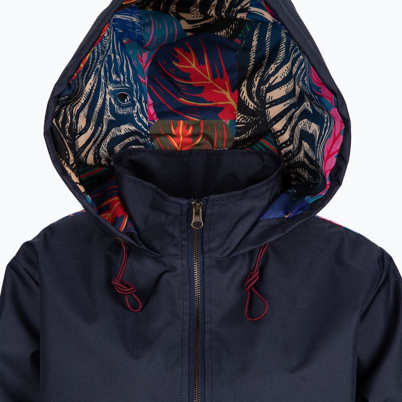 Waikane Vibe jachetă parka pentru femei albastru marin Zebra 3