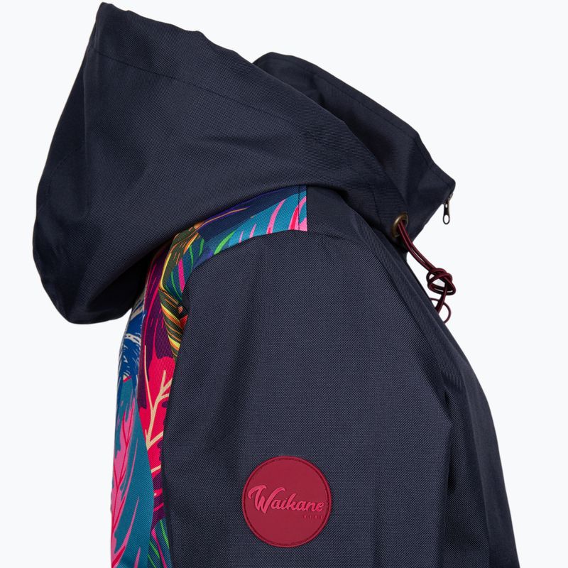 Waikane Vibe jachetă parka pentru femei albastru marin Zebra 4