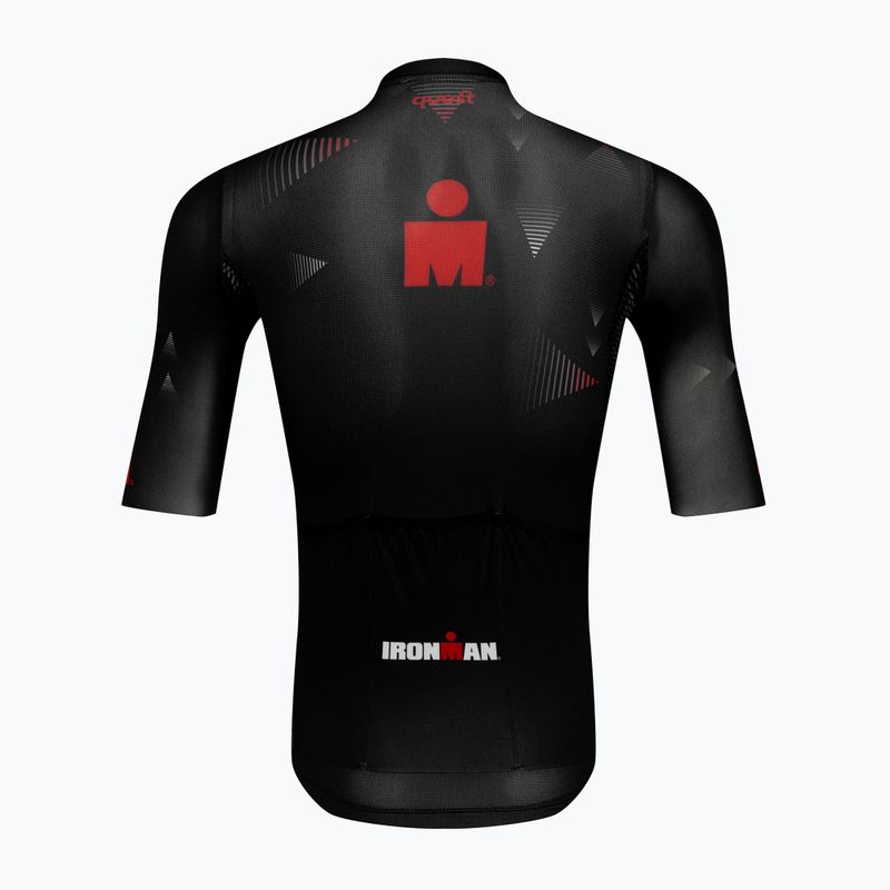 Tricou de ciclism pentru bărbați Quest Race Line France Iron Man black 2