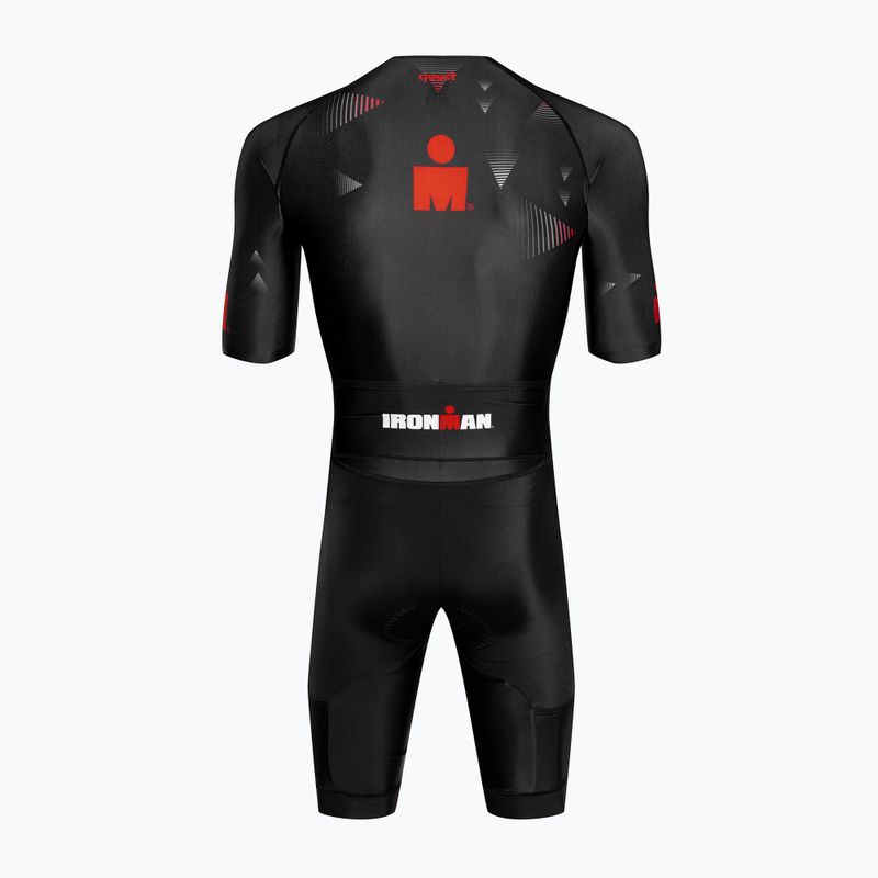 Costum de triatlon pentru bărbați Quest Iron Man black 2