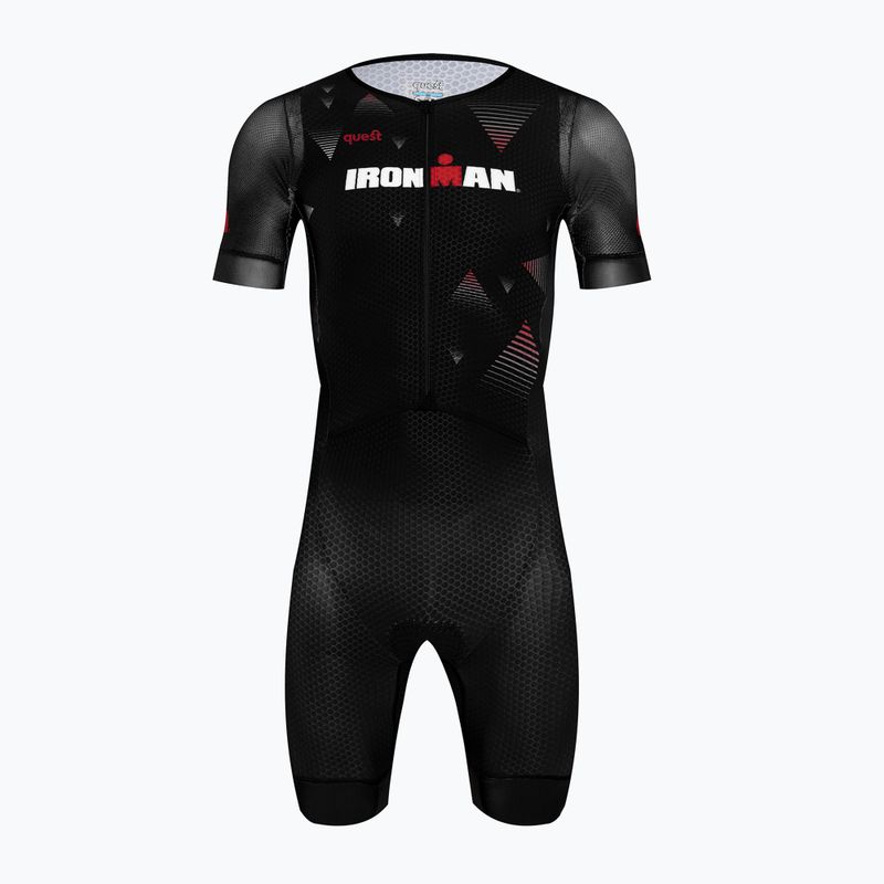 Costum de triatlon pentru bărbați Quest The Fastest GVT Iron Man black