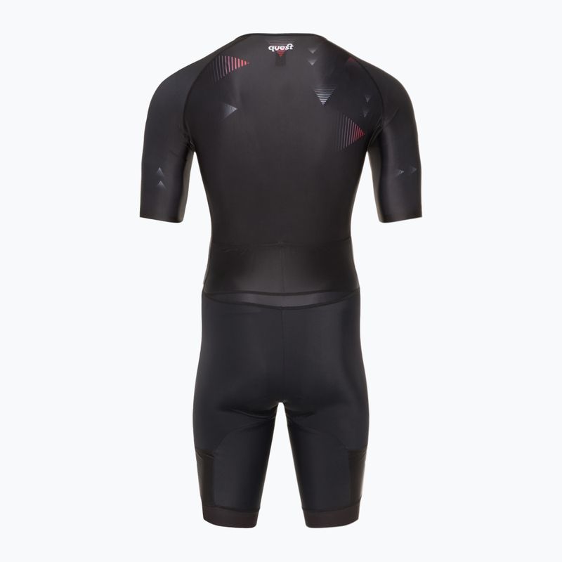 Costum de triatlon pentru bărbați Quest Aerofit Base black 2