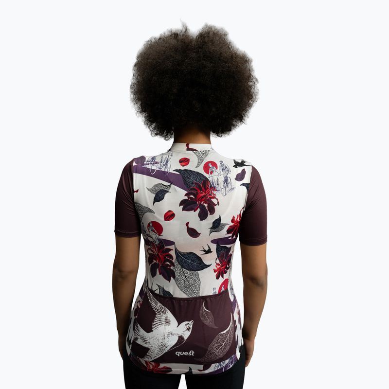 Tricou de ciclism pentru femei Quest Retro Bike 3