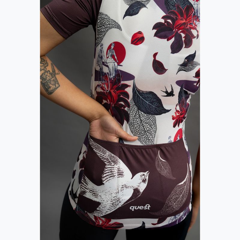 Tricou de ciclism pentru femei Quest Retro Bike 7