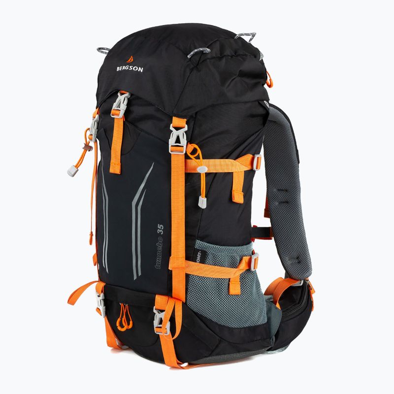 Rucsac turistic  BERGSON Tunnebo 35 l black/orange 2