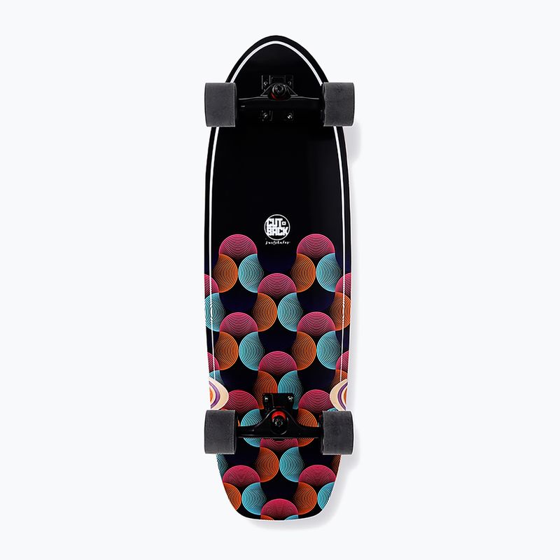 Surfskate skateboard Cutback Big Wave 34" negru și culoare CUT-SUR-BWA 7