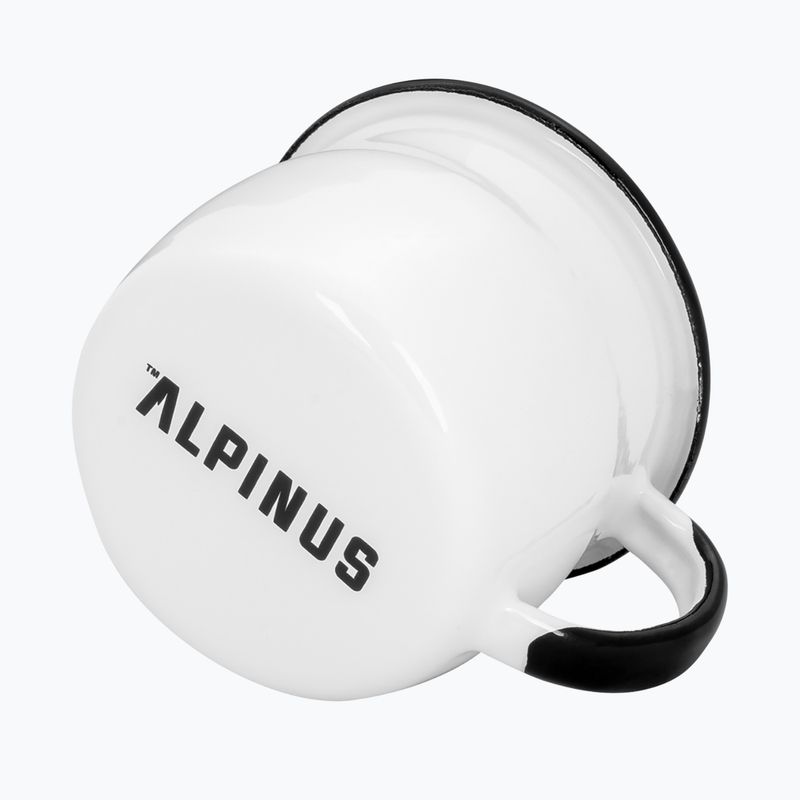 Cană de drumeții Alpinus Enamelled White Lynx 3