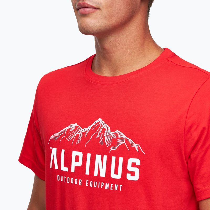 Tricou pentru bărbați Alpinus Mountains roșu