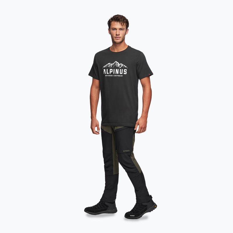 Tricou pentru bărbați Alpinus Mountains negru 2
