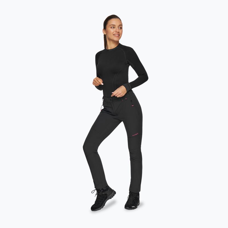 Pantaloni de trekking pentru femei Alpinus Marmore negri 2