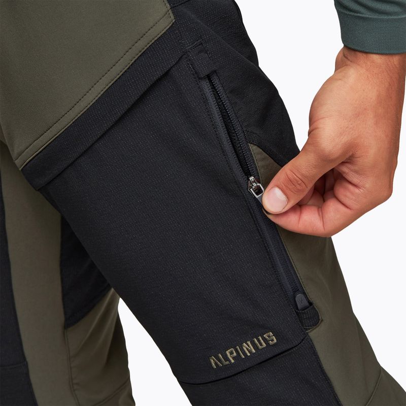 Pantaloni de trekking pentru bărbați Alpinus Pular măslinii/negri 5