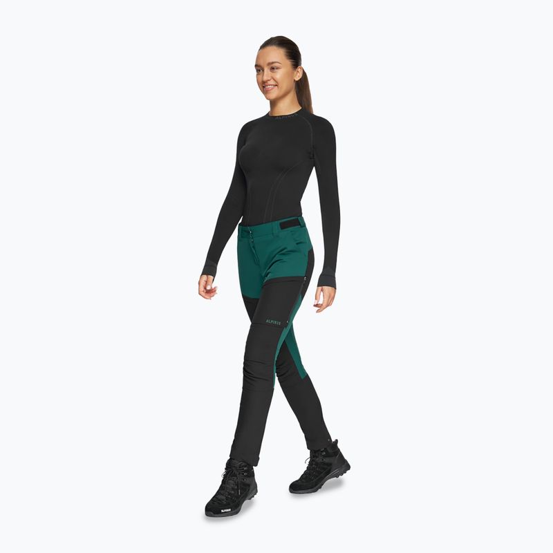 Pantaloni de trekking pentru femei Alpinus Socompa verzi 2