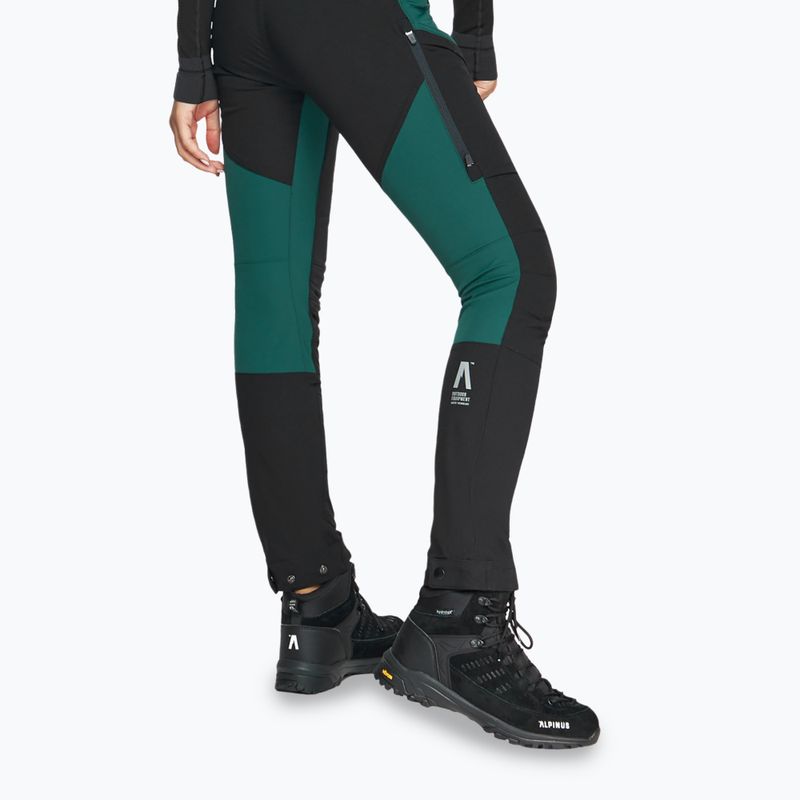 Pantaloni de trekking pentru femei Alpinus Socompa verzi 4