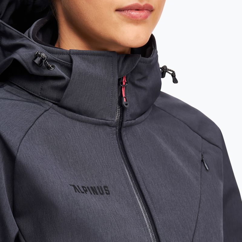 Geacă softshell pentru femei Alpinus Minthi graphite/black 3