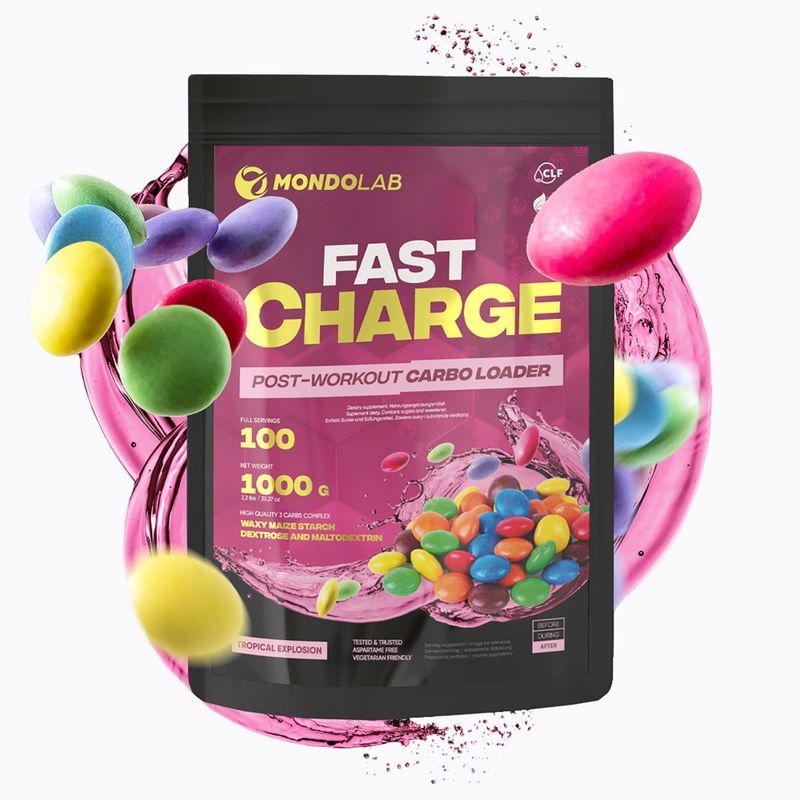 Carbo Fast Charge MONDOLAB carbohidrați 1000g multivitamine MND010 3