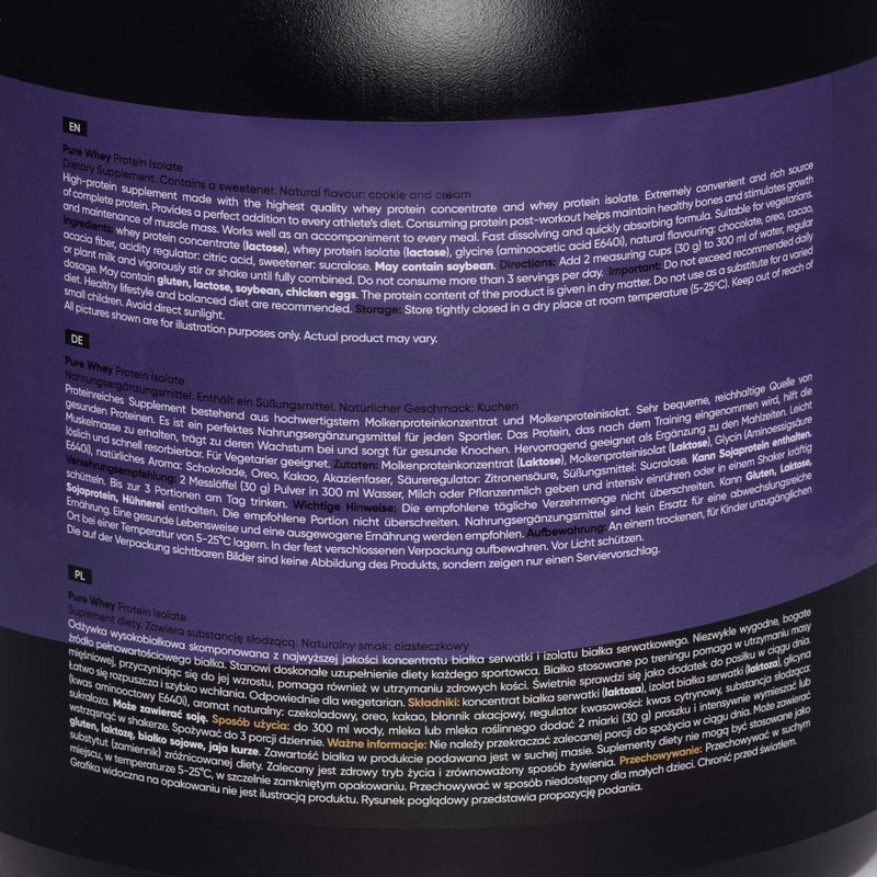 Pure Whey MONDOLAB Protein Isolate 1800g tort MND006 2