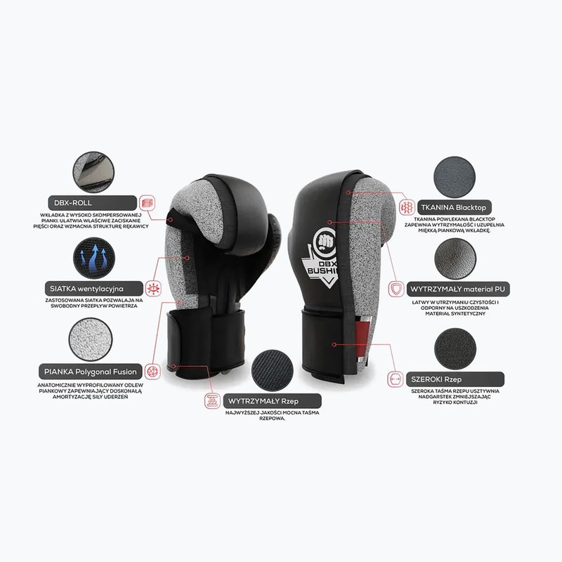 Mănuși de box Bushido HAWK Active Clima negru și auriu B-2v17 8