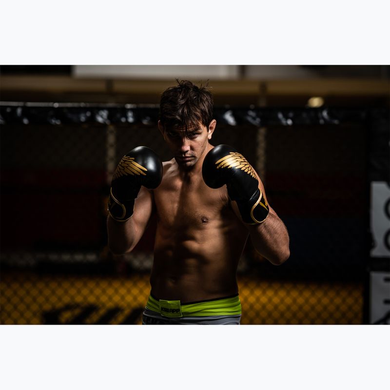 Mănuși de box Bushido HAWK Active Clima negru și auriu B-2v17 12