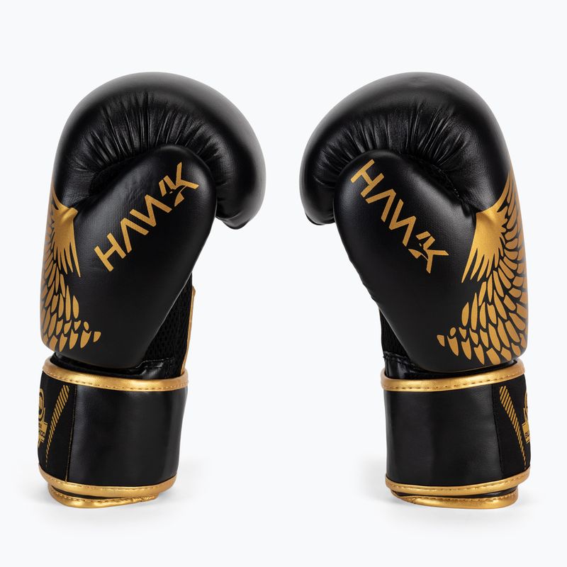 Mănuși de box Bushido HAWK Active Clima negru și auriu B-2v17 4