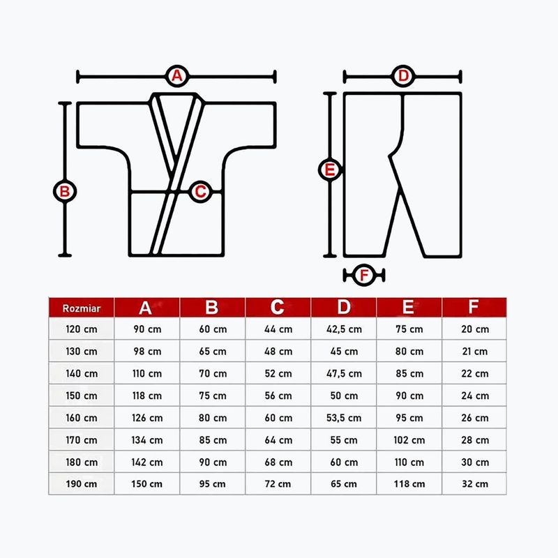 Costum DBX BUSHIDO Kyokushin 10 oz alb 19
