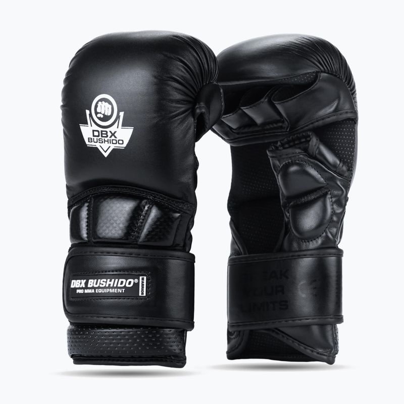Mănuși de grappling DBX BUSHIDO MMA Premium negru