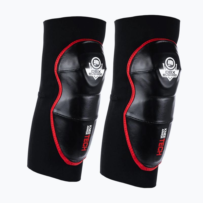 Apărători de genunchi DBX BUSHIDO "Warrior" negru/roșu