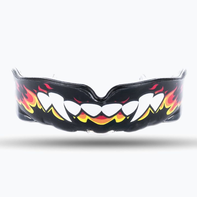 Protecție maxilar DBX BUSHIDO Flame HydraGel black/white/yellow 3
