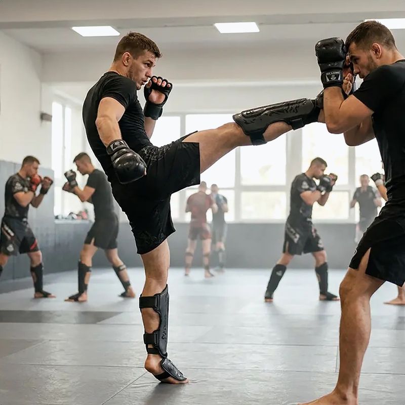Apărători tibii DBX BUSHIDO Black Dragon black/dragon 8