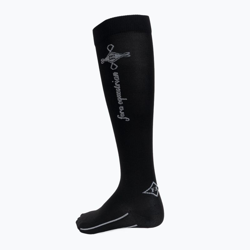 Șosete până la genunchi de călărie Fera Basic negru 5.10.ba.bl.M 2