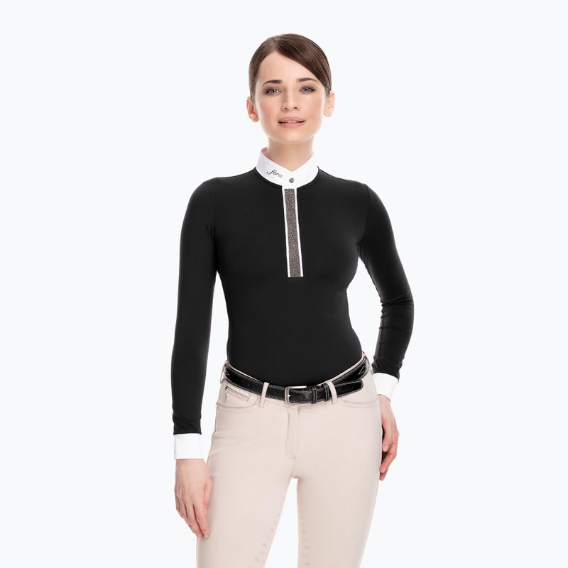 Tricou de competiție pentru femei Fera Stardust negru 1.1