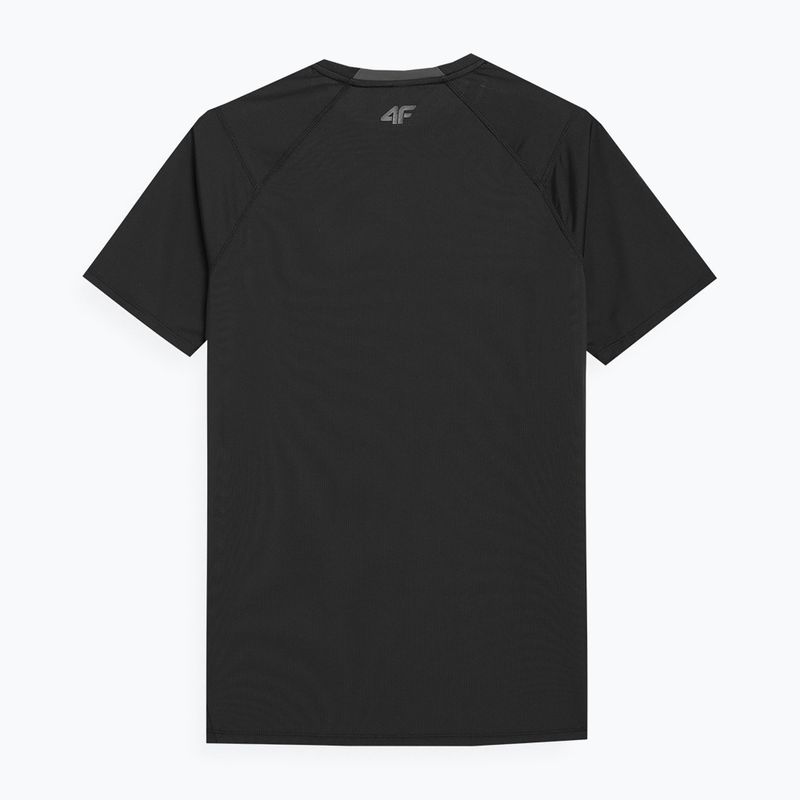 Tricou de antrenament pentru bărbați 4F negru 4FSS23TFTSM163-20S 2