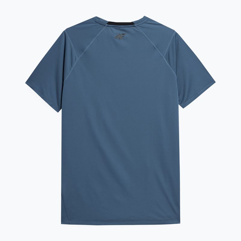 Tricou de antrenament pentru bărbați 4F albastru 4FSS23TFTSM163-32S 2