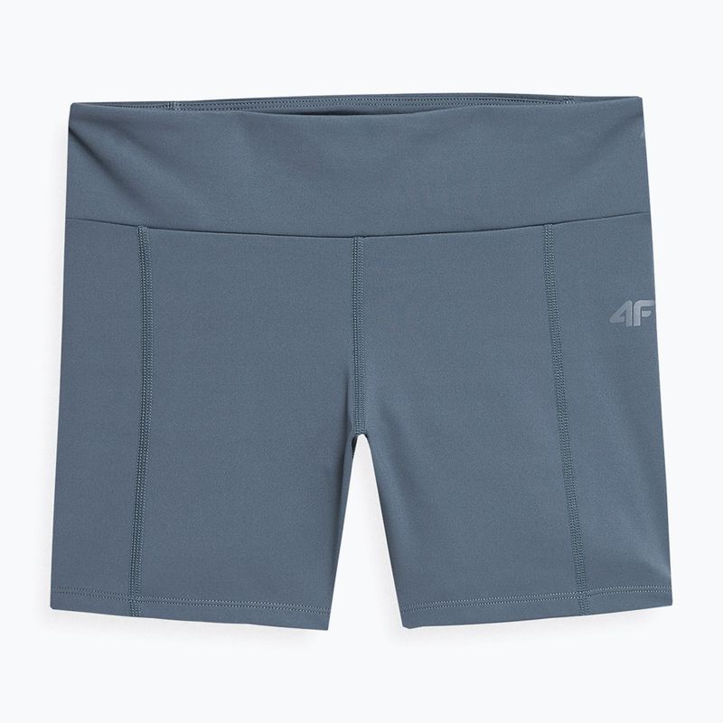 Pantaloni scurți de yoga pentru femei 4F albastru 4FSS23TFSFSHF138-32S