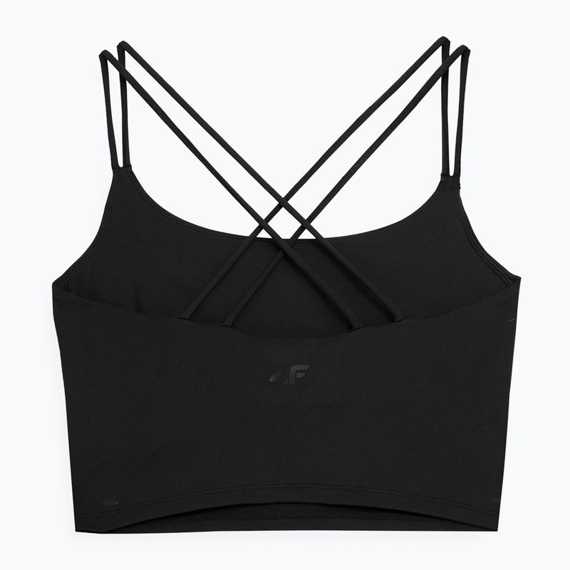 Top de yoga pentru femei 4F negru 4FSS23TTSHF270-20S 4