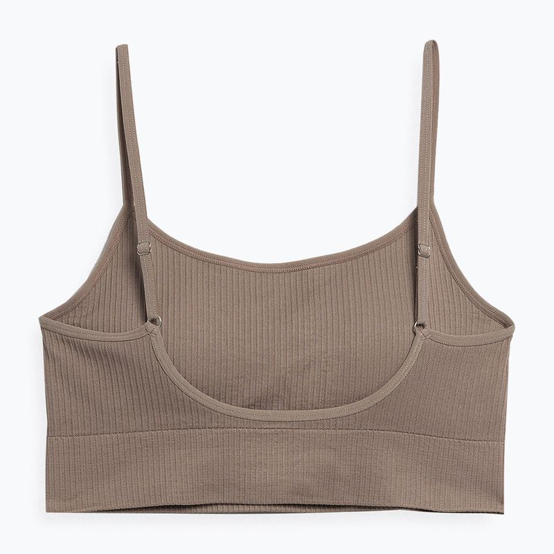 Sutien de fitness pentru femei 4F maro deschis 4FSS23USBAF031-82S 2