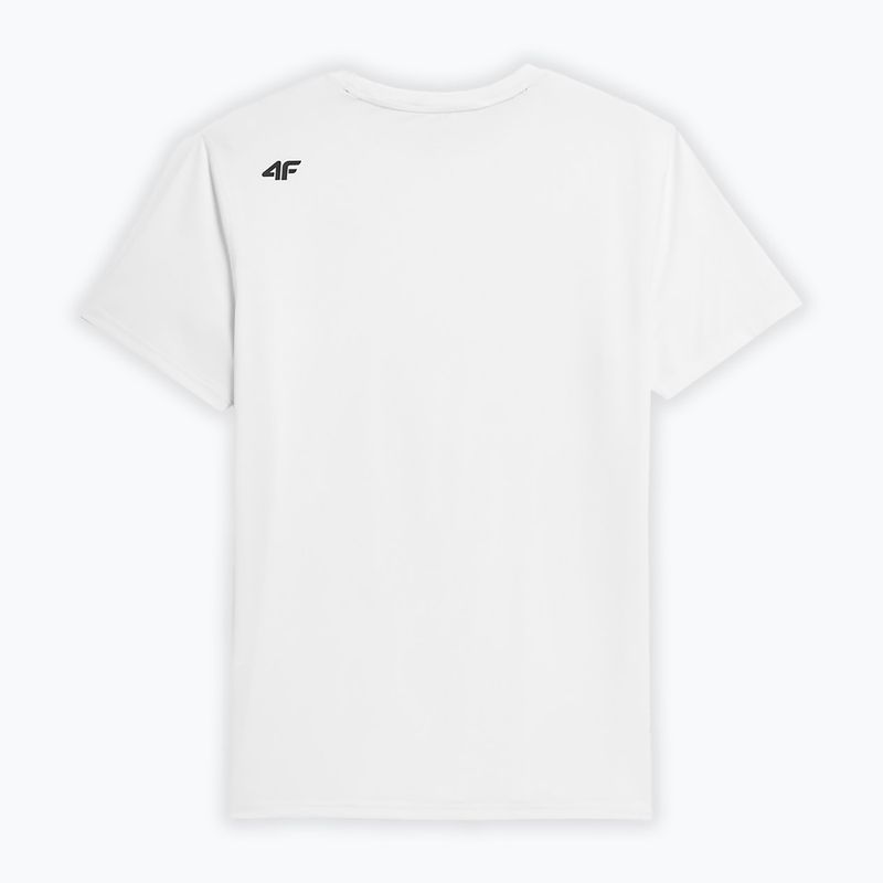 Tricou de antrenament pentru bărbați 4F alb 4FSS23TFTSM259-10S 2