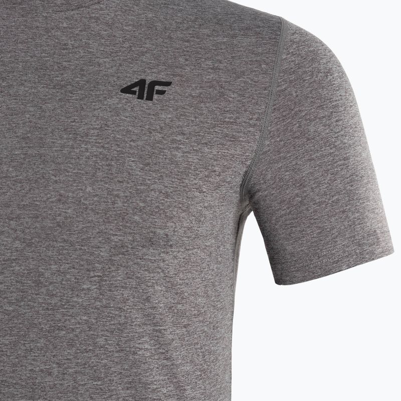 Tricou de antrenament pentru bărbați 4F gri 4FSS23TFTSM260-27M 3