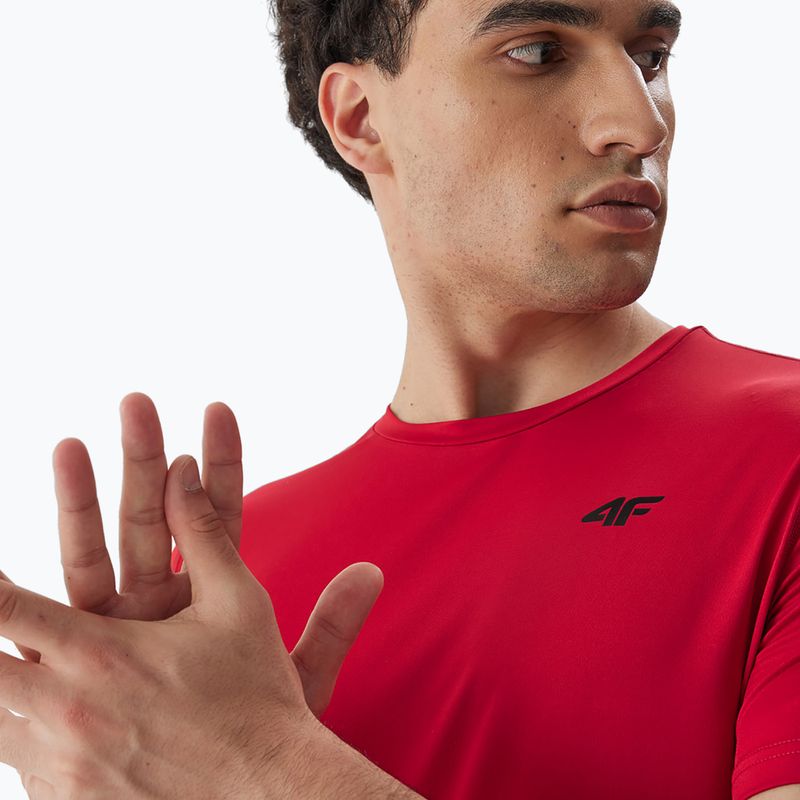 Tricou de antrenament pentru bărbați 4F M448 roșu 5