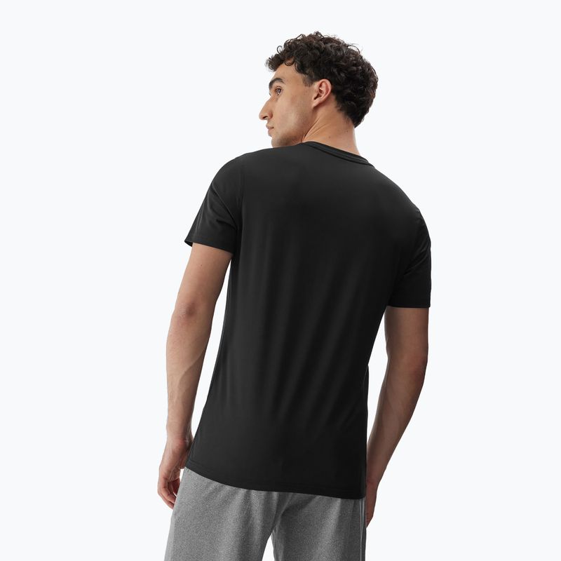 Tricou de antrenament pentru bărbați 4F M448 negru închis 2