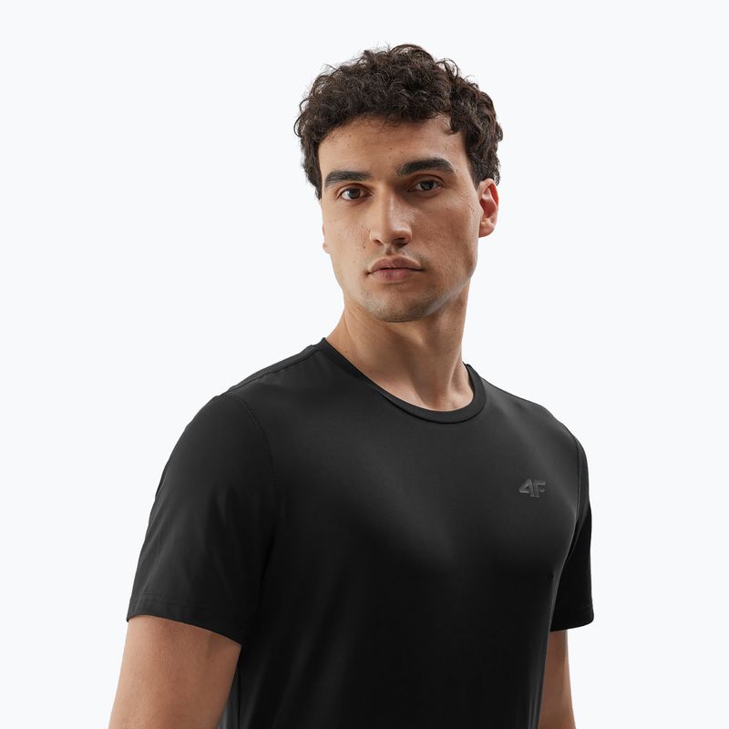 Tricou de antrenament pentru bărbați 4F M448 negru închis 3