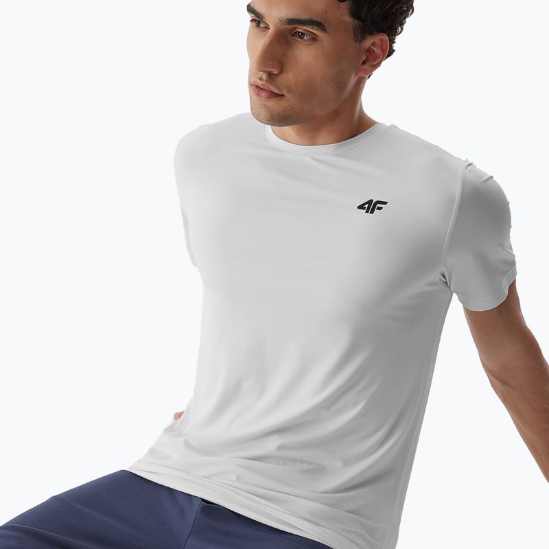Tricou de antrenament pentru bărbați 4F M448 alb