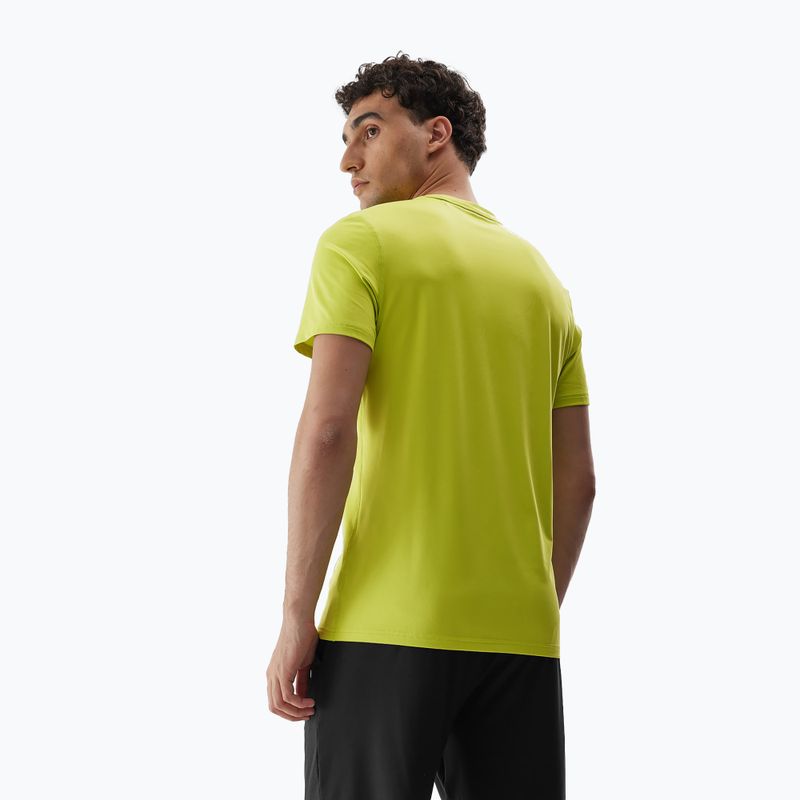 Tricou de antrenament pentru bărbați 4F M448 verde canar 2