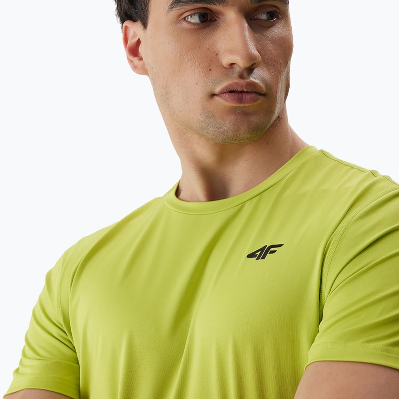Tricou de antrenament pentru bărbați 4F M448 verde canar