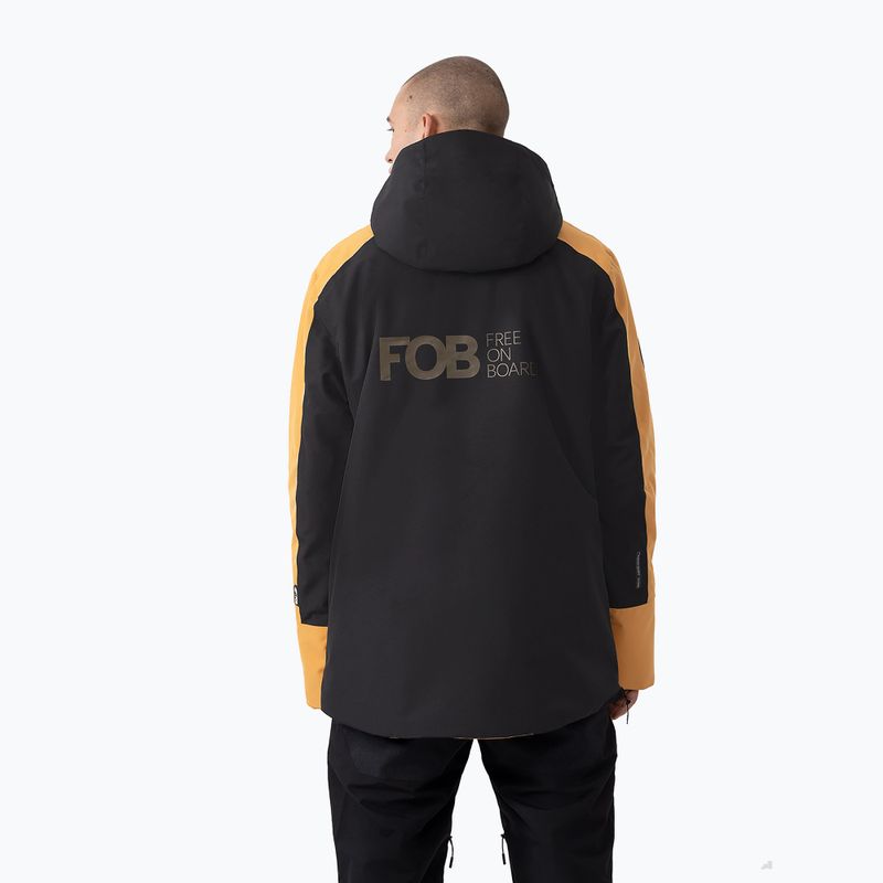 Jachetă de snowboard pentru bărbați 4F M290 portocaliu 2