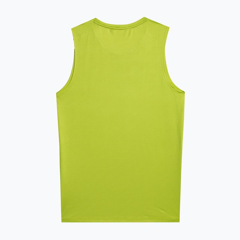 Tricou de antrenament pentru bărbați 4F M447 verde canar 2