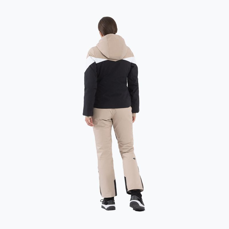 Pantaloni de schi pentru femei 4F F400 maro deschis 2