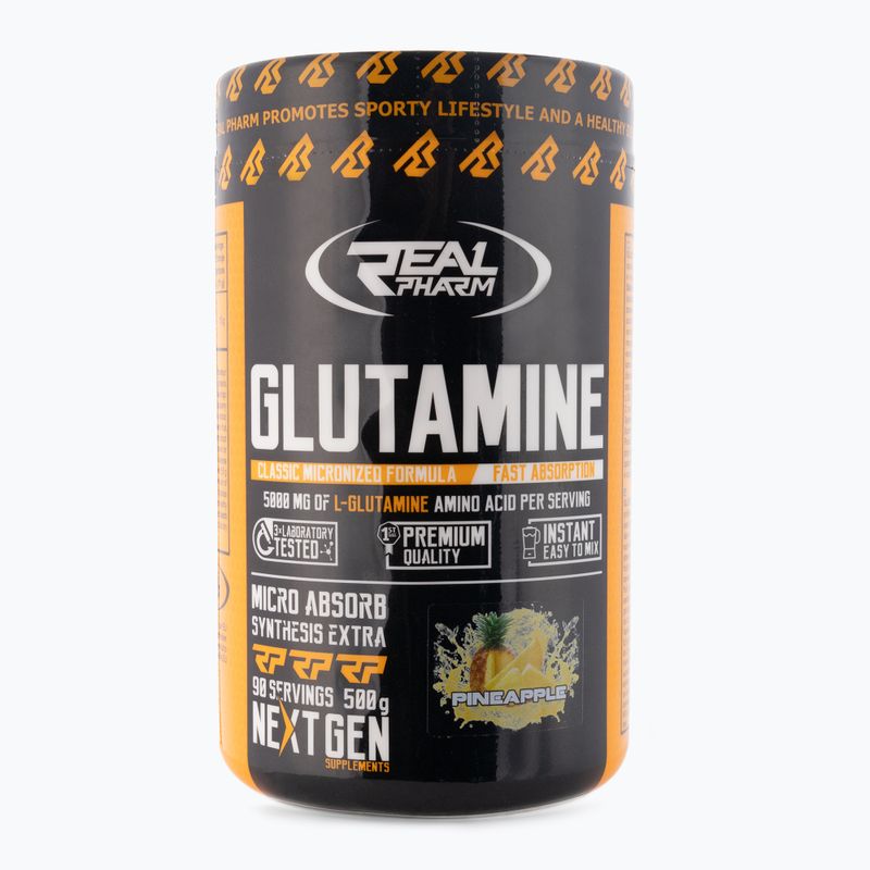 Aminoacizi Real Pharm Glutamine 500g Ananas 666480
