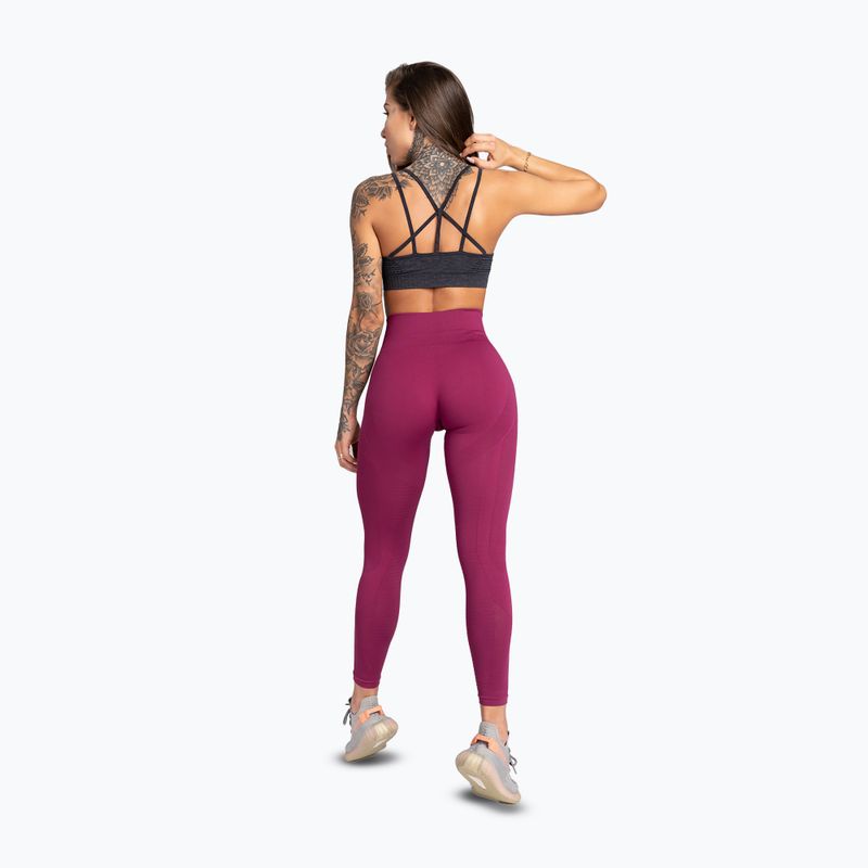 Colanți de antrenament pentru femei Gym Glamour Jelly Berry pink 3