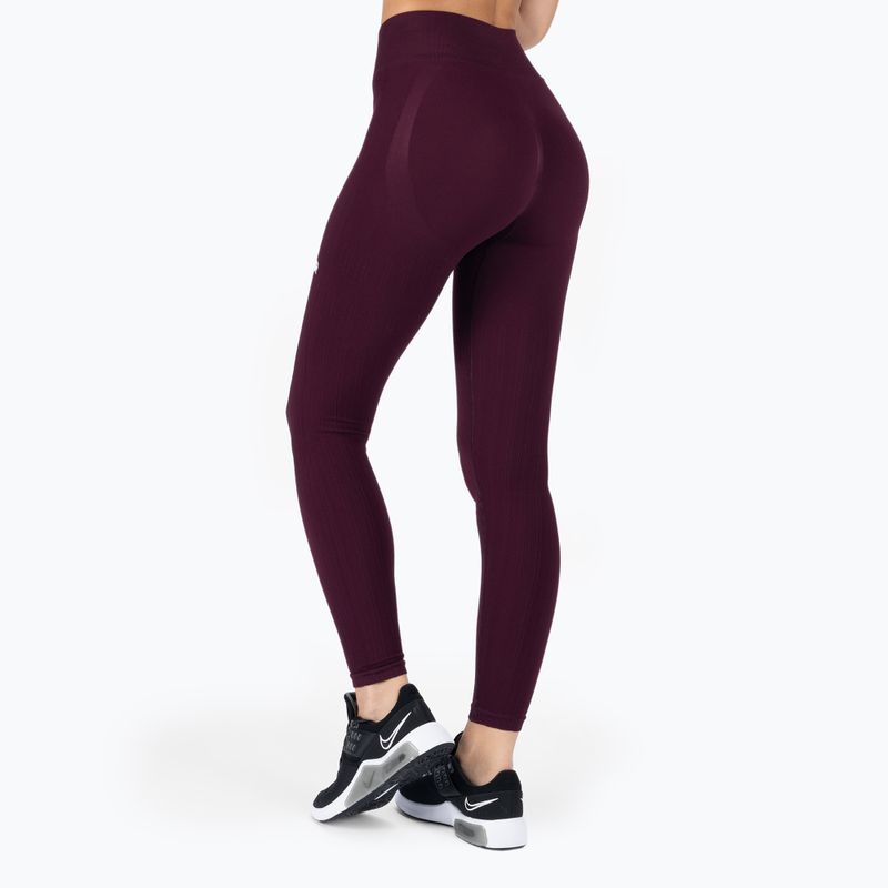 Colanți de antrenament pentru femei GymGlamour Push Up Grape 314 3