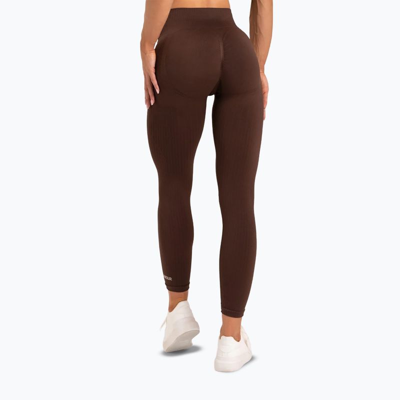 Colanți de antrenament pentru femei Gym Glamour Push Up Chocolate 370 3